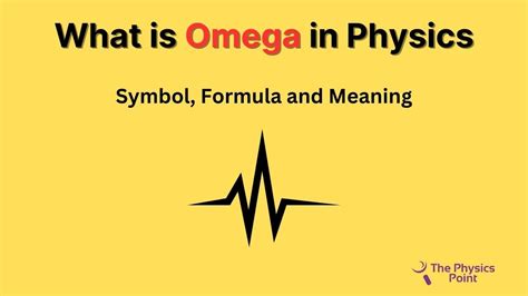 omega in physics